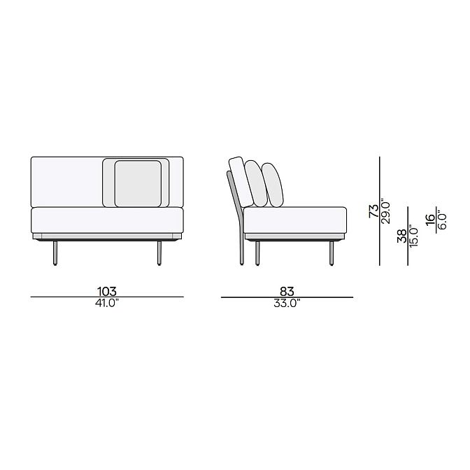 Кресло для улицы Manutti Flows - фото-2 | interior market