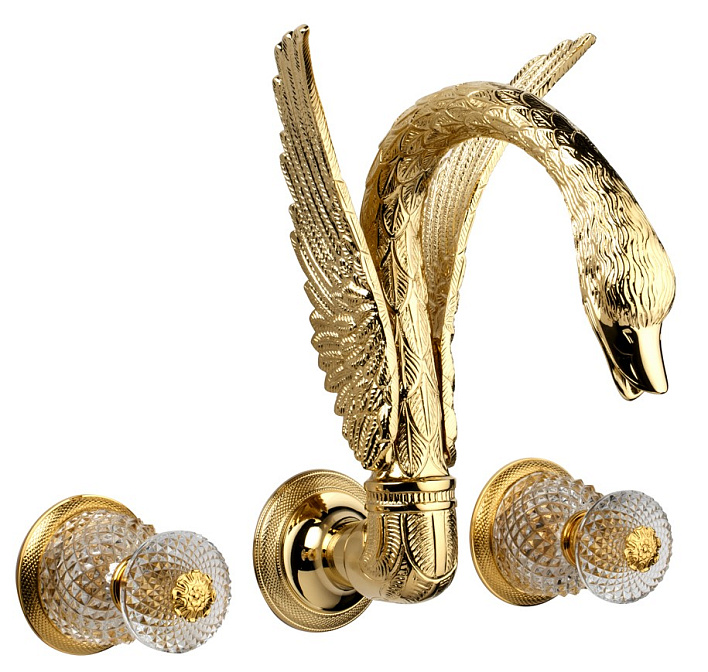 Смеситель для раковины Cristal&Bronze CYGNE FLAMANT - фото-1 | interior market