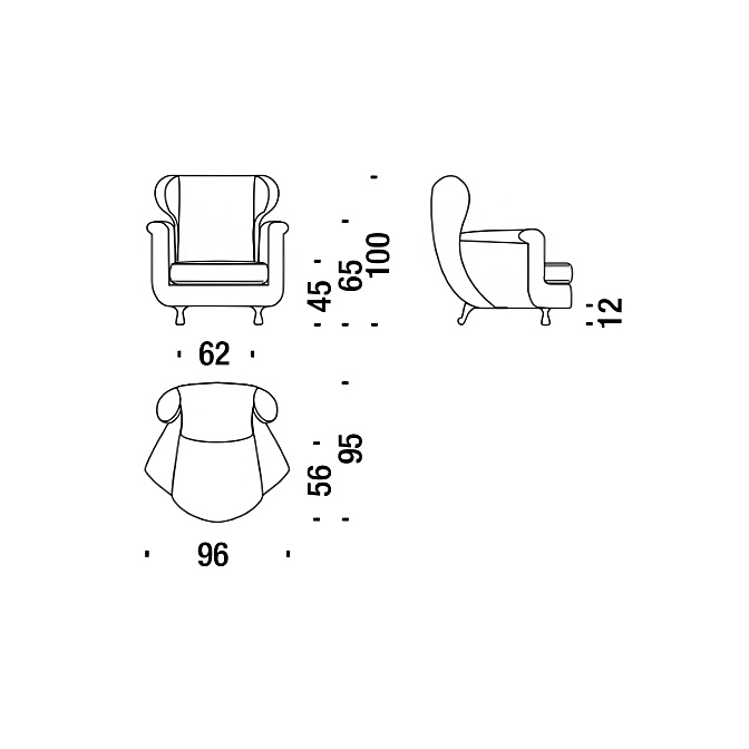 Кресло Moroso Papy Bergere - фото-3 | interior market