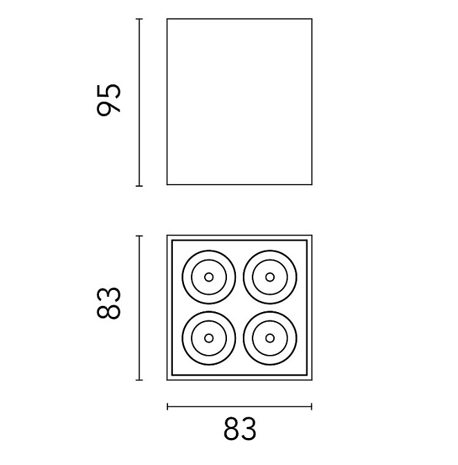 Технический свет Flos Light Shadow Surface Square - фото-5 | interior market