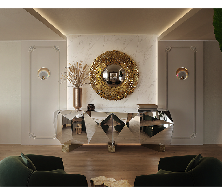 Зеркало интерьерное Boca do Lobo Robin Mirror - фото-7 | interior market