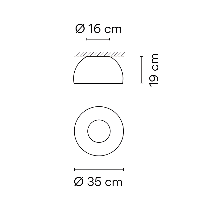 Потолочный светильник  Vibia Duo petra - фото-3 | interior market