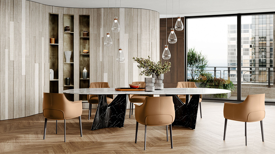 Обеденный стул Poltrona frau Archibald large - фото-2 | interior market