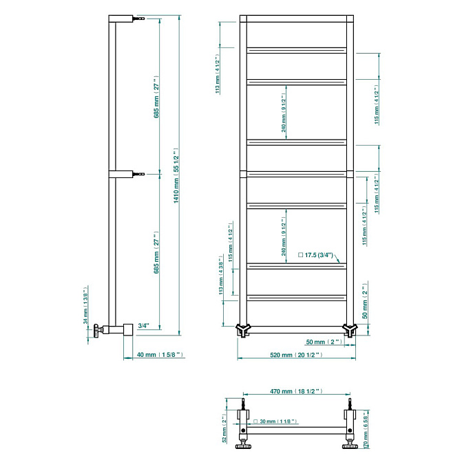 Полотенцесушитель THG Les Ondes - фото-2 | interior market