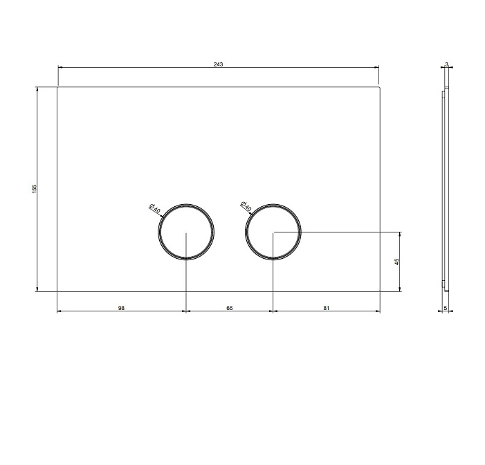 Клавиша Gessi INCISO - фото-5 | interior market