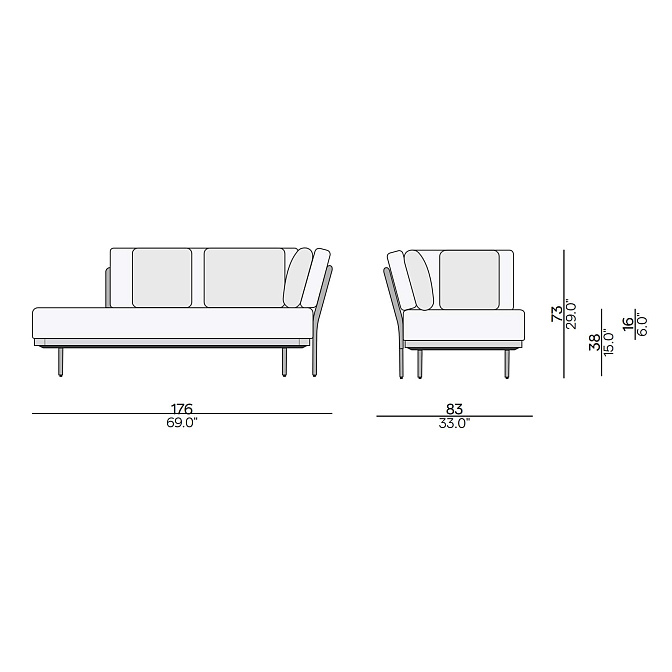 Угловой диван для улицы Manutti Flows - фото-2 | interior market