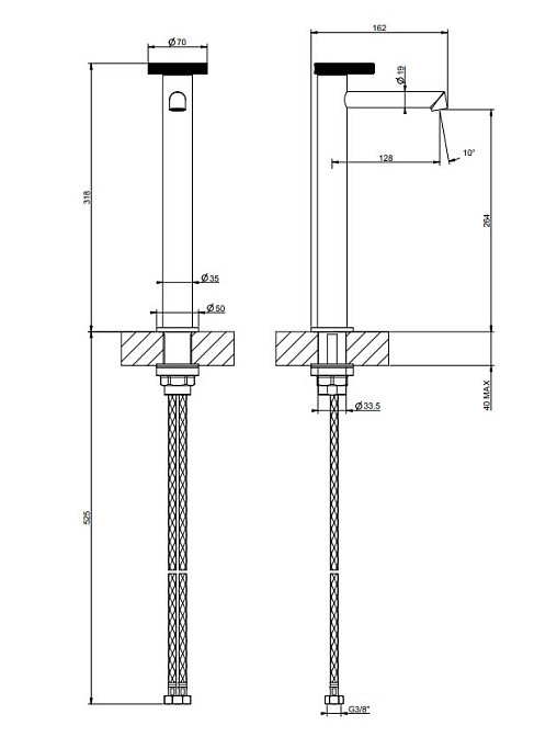 Смеситель для раковины Gessi ANELLO - фото-2 | interior market