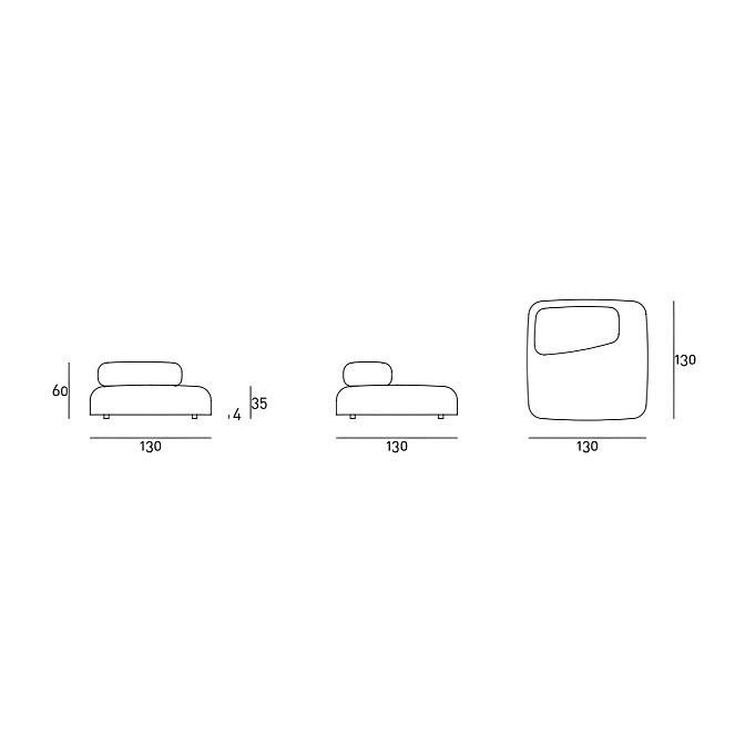 Диван Living Divani Bubble Rock - фото-4 | interior market