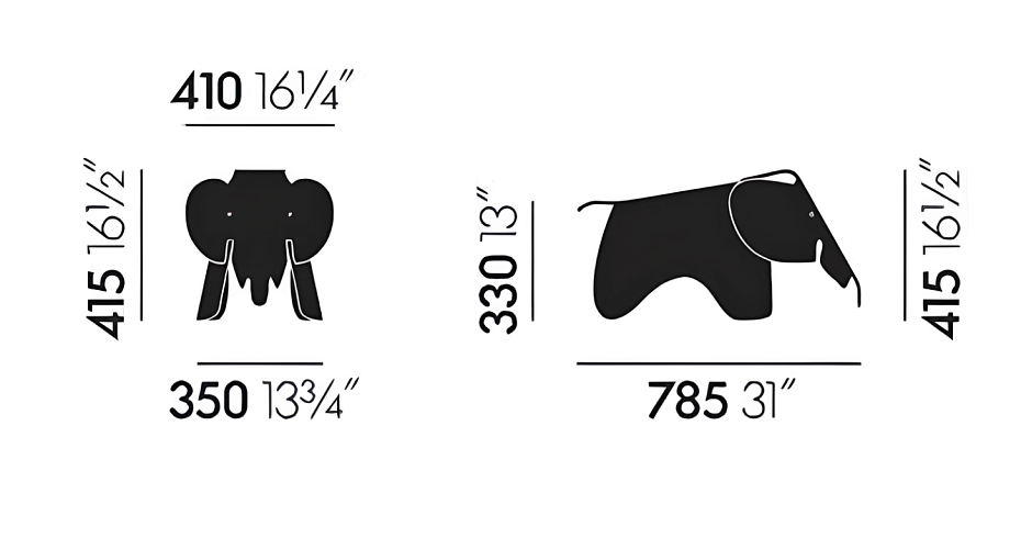 Статуэтка  Vitra Eames Elephant - фото-4 | interior market