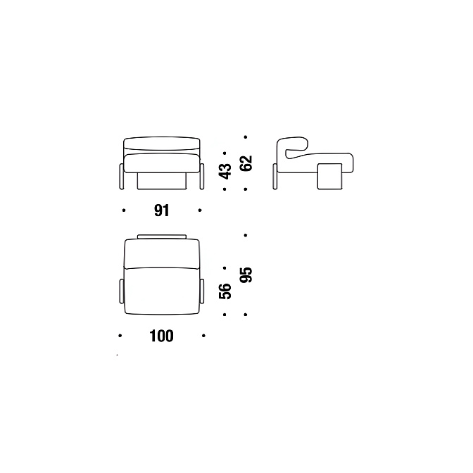 Кресло Moroso Loveseat - фото-2 | interior market