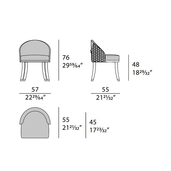 Стул обеденный Turri Vogue - фото-7 | interior market