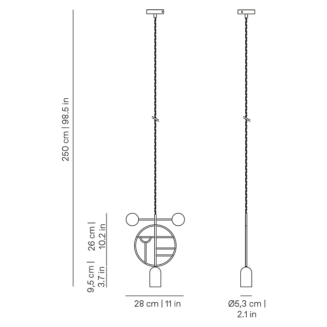 Потолочный светильник NOMON Wooden Dots - фото-2 | interior market