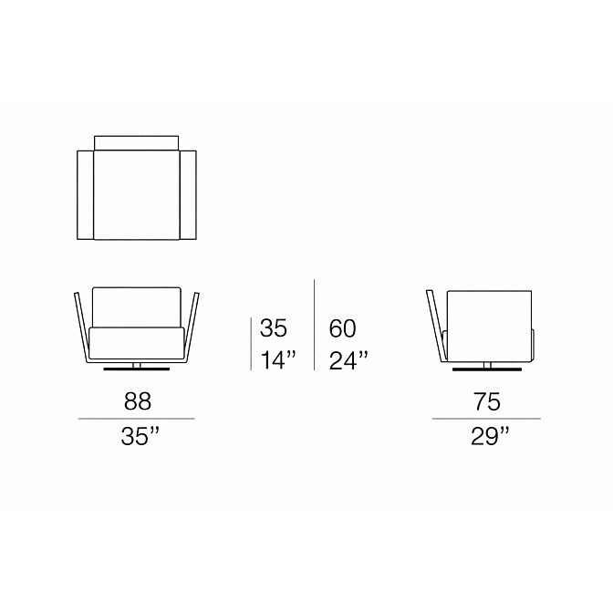 Кресло для улицы Paola lenti FILO - фото-6 | interior market