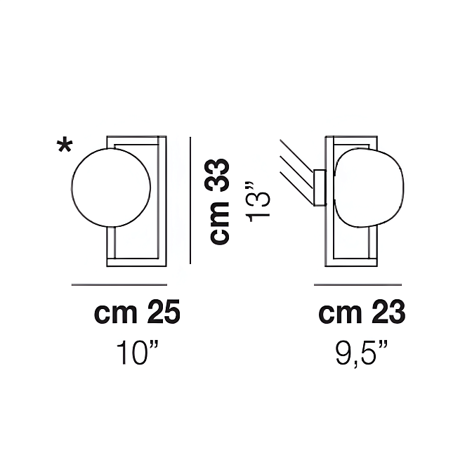 Бра Vistosi Globose - фото-4 | interior market