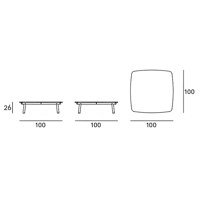 Журнальный столик Living Divani Kasumi - фото-3 | interior market