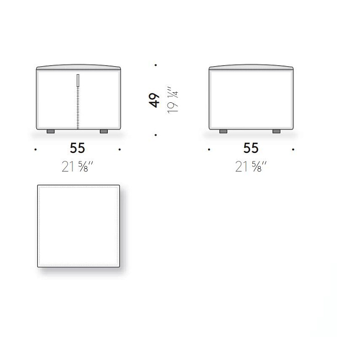 Пуф для улицы De Padova Everyday Life  - фото-3 | interior market