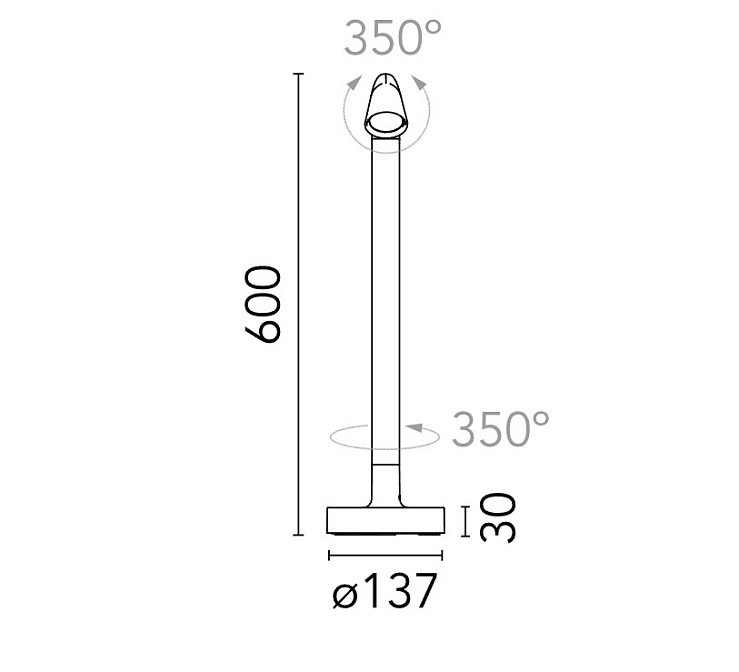 Технический свет Flos Walkstick 1 - фото-4 | interior market