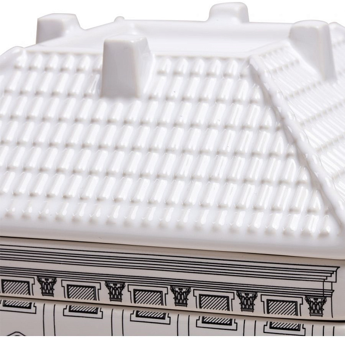 Набор посуды из 7 предметов (6 тарелок и 1 чашка) 15*15*h14,5 fine porcelain - фото-5 | interior market