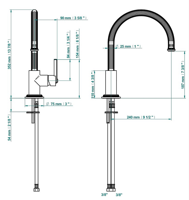 Смеситель для кухни THG  - фото-2 | interior market