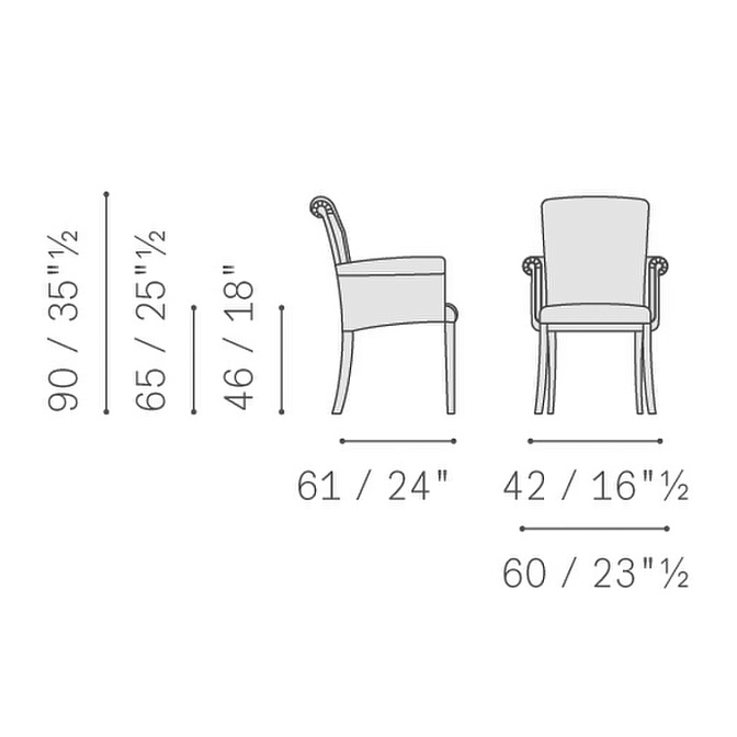 Обеденный стул Poltrona frau VITTORIA - фото-2 | interior market Обеденный стул Poltrona frau VITTORIA - фото-2 | interior market