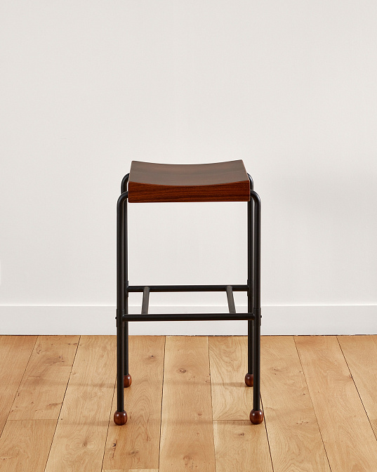 Табурет Pierre Chareau Bar bois et métal - фото-2 | interior market