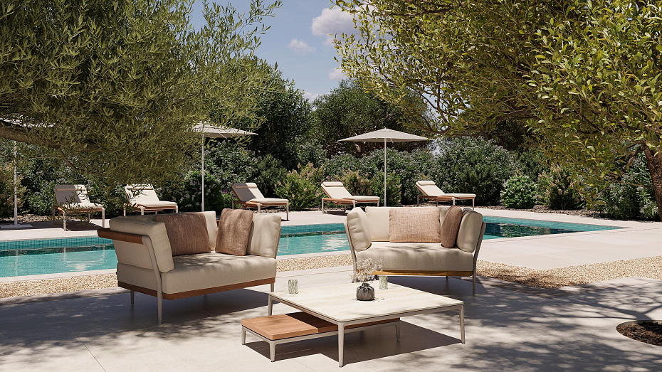 Кофейный столик для улицы Manutti Zendo Sense - фото-2 | interior market