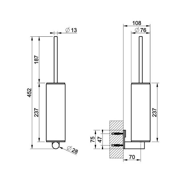 Ершик туалетный Gessi GESSI 316 - фото-2 | interior market