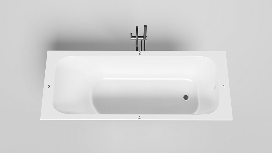 Встраиваемая ванна SALINI ORLANDA  170x70 - фото-2 | interior market