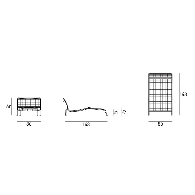 Уличный шезлонг Living Divani Frog Lounge - фото-2 | interior market
