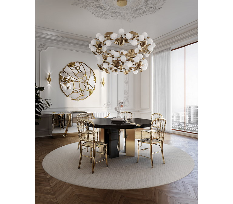 Обеденный стол Boca do Lobo Empire Round Black Dining Table - фото-6 | interior market