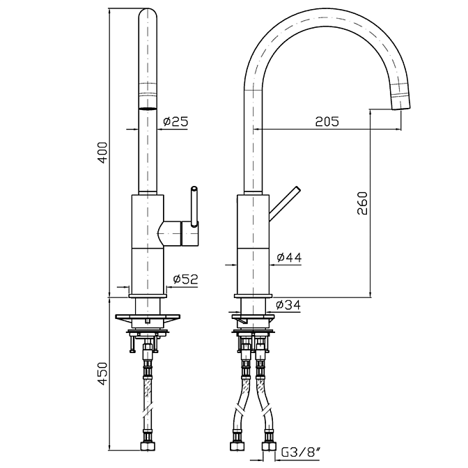 Смеситель для раковины Zucchetti  - фото-2 | interior market