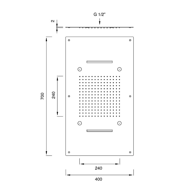Верхний душ CEA Free ideas - фото-2 | interior market