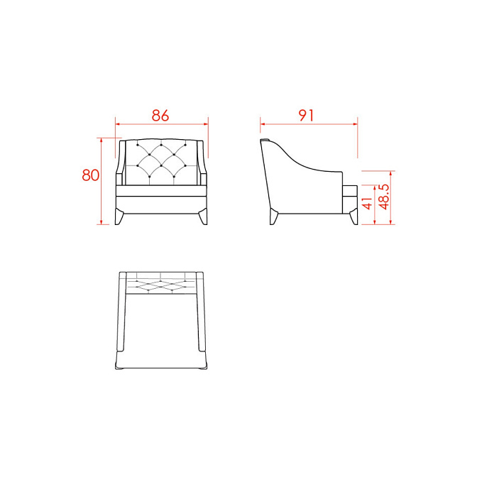 Кресло JNL Lamartine - фото-3 | interior market