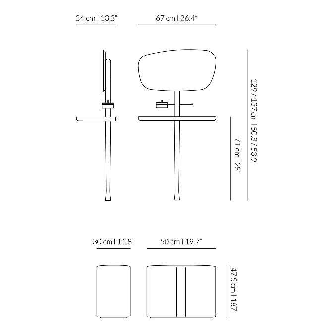 Туалетный столик NOMON Tocador - фото-4 | interior market