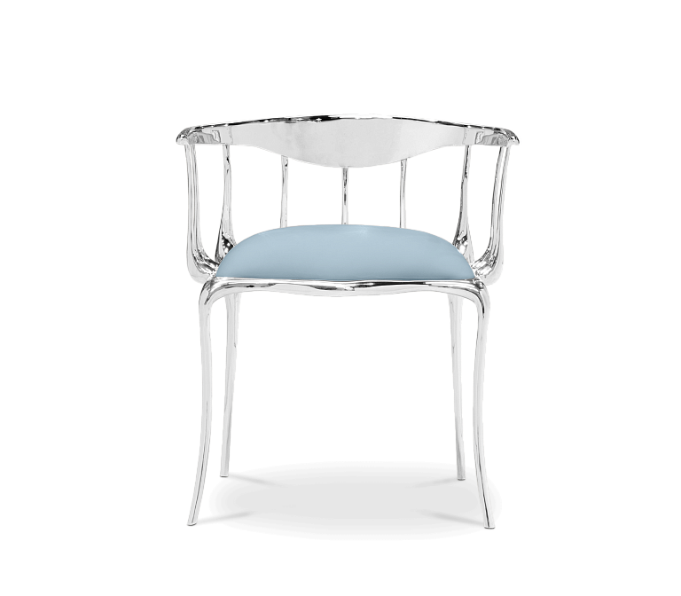 Обеденный стул Boca do Lobo Nº 11 Silver Chair - фото-2 | interior market