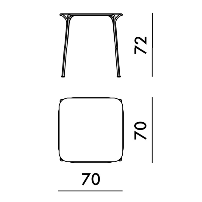 Стол для улицы Kartell Hiray - фото-4 | interior market
