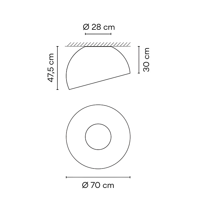 Потолочный светильник  Vibia Duo petra - фото-4 | interior market