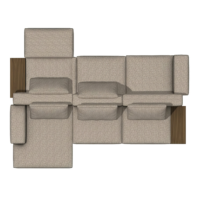 Диван двусторонний модульный Molteni Marteen  - фото-2 | interior market