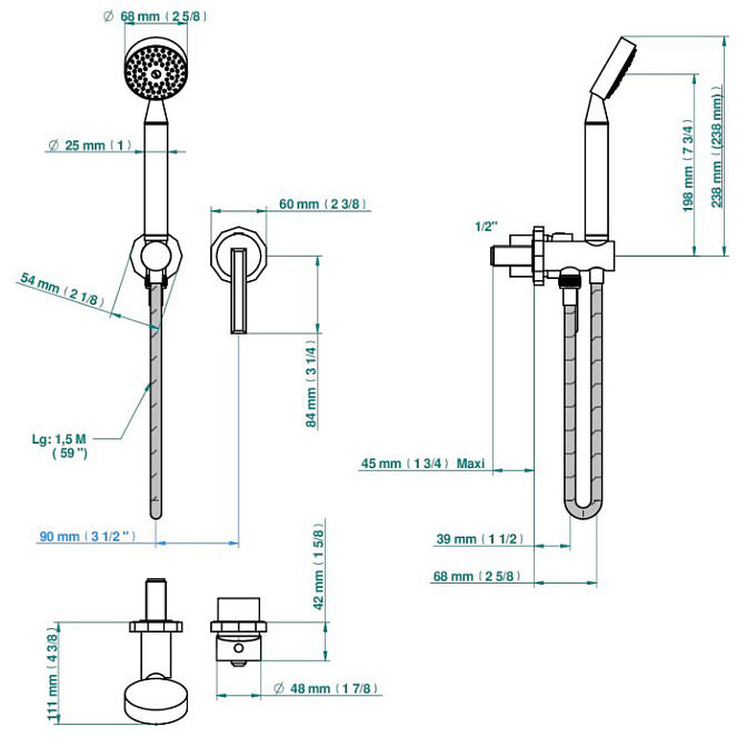 Встраиваемый смеситель THG  - фото-2 | interior market