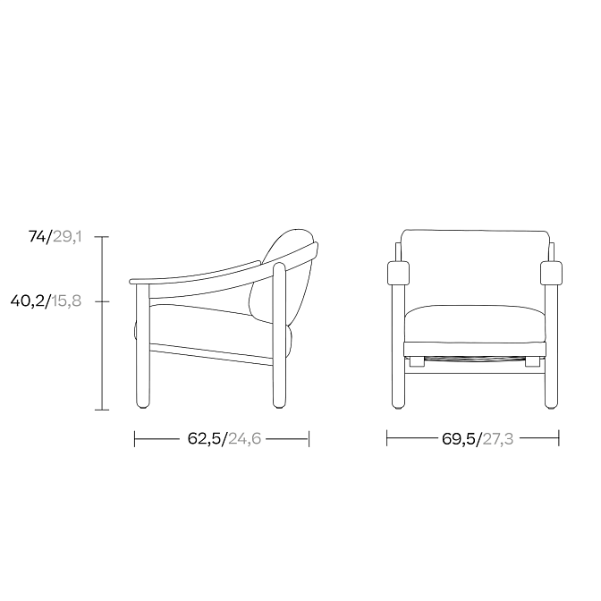 Кресло Kettal loden - фото-4 | interior market