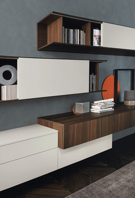 Настенный стеллаж Sangiacomo Lampo Alias - фото-2 | interior market Настенный стеллаж Sangiacomo Lampo Alias - фото-2 | interior market