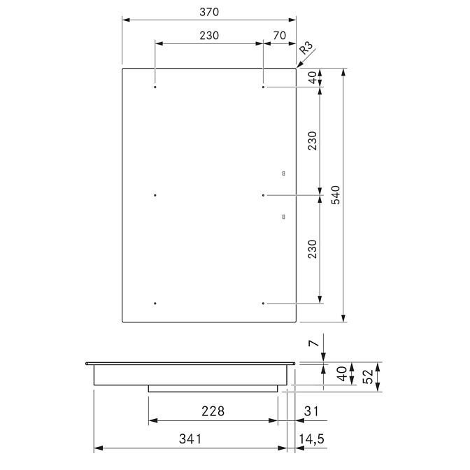 Индукционная варочная панель BORA PKI3AB сплошная All Black - фото-2 | interior market