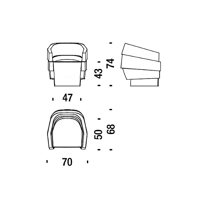 Кресло Moroso Rift - фото-4 | interior market
