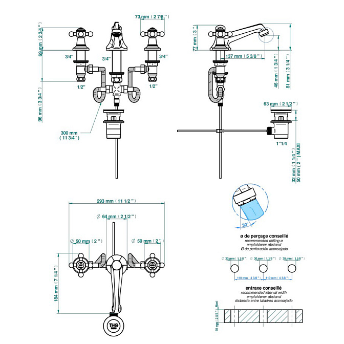 Смеситель для раковины THG Charleston - фото-3 | interior market