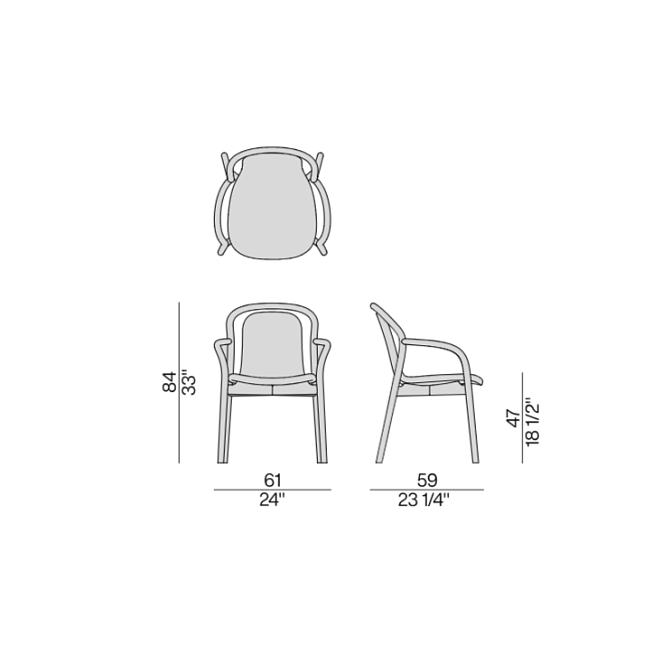 Обеденный стул Porada PETRA - фото-4 | interior market