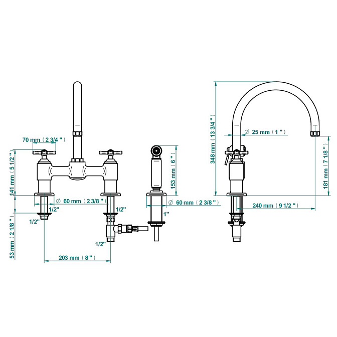 Смеситель для кухни THG  - фото-2 | interior market