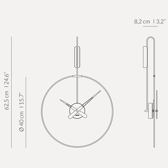 Часы настенные Micro Daro NOMON - фото-5 | interior market