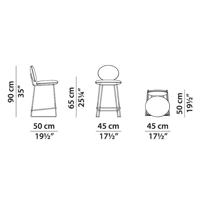 Барный стул Baxter GEMMA - фото-4 | interior market