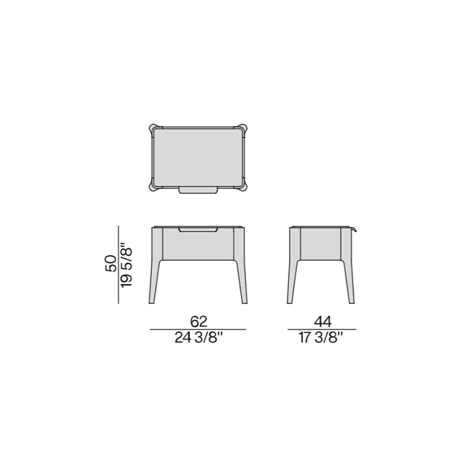 Прикроватная тумба Porada ZIGGY NIGHT 1 - фото-3 | interior market