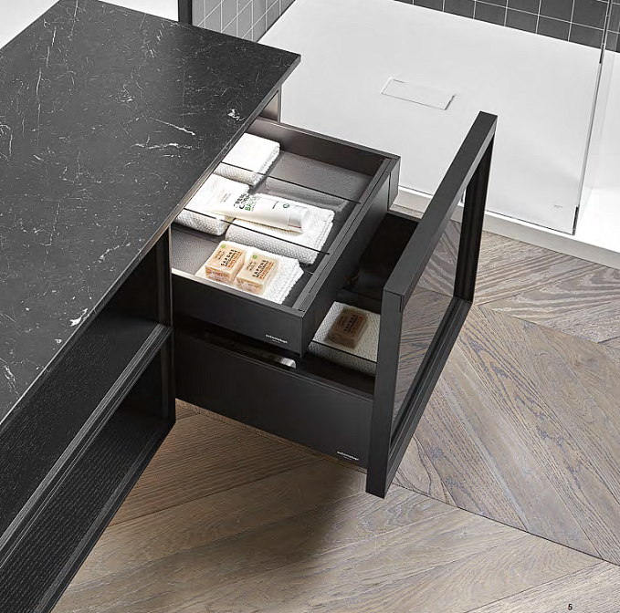 Комплект: база под раковину подвесная с внутренней LED подсветкой 3000K ANTONIO LUPI PANTAREI_STONE с раковиной BREEZE   - фото-4 | interior market